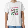 Happy Birthday & Merry Christmas – 60th Birthday Holiday Design by luckyhue