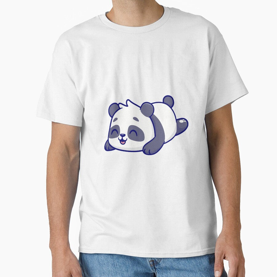 Cute Happy Panda Bear Chilling Out by Yoshie Yoshie