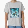 Thunder Tiger – Electric Winter Fantasy Wildlife Art Design by DervoTeck2767