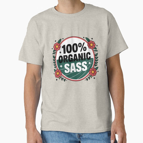 100% Organic Sass – Funny Spring Design by Jollys-ArtShop