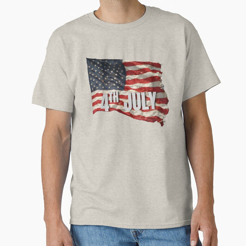 4th of July Patriotic American Flag Splash T-Shirt by RVJdesigns