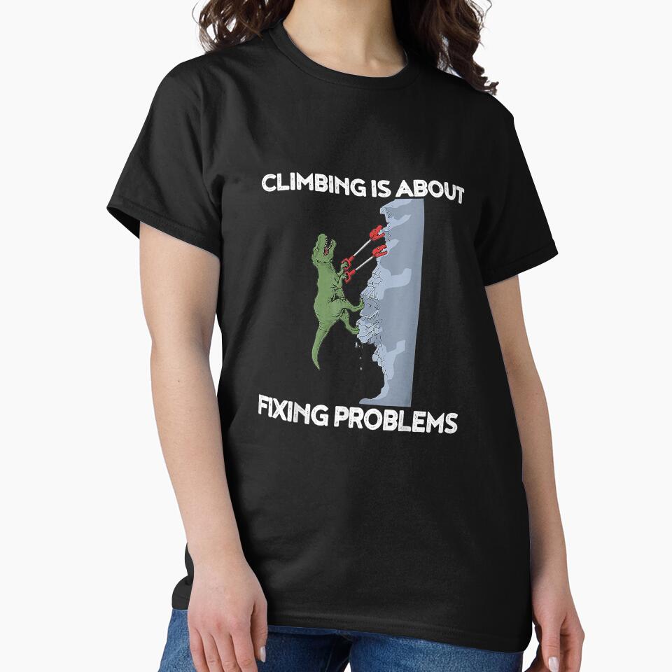 Climbing T Rex Rock Climber Dinosaur by Jutisi