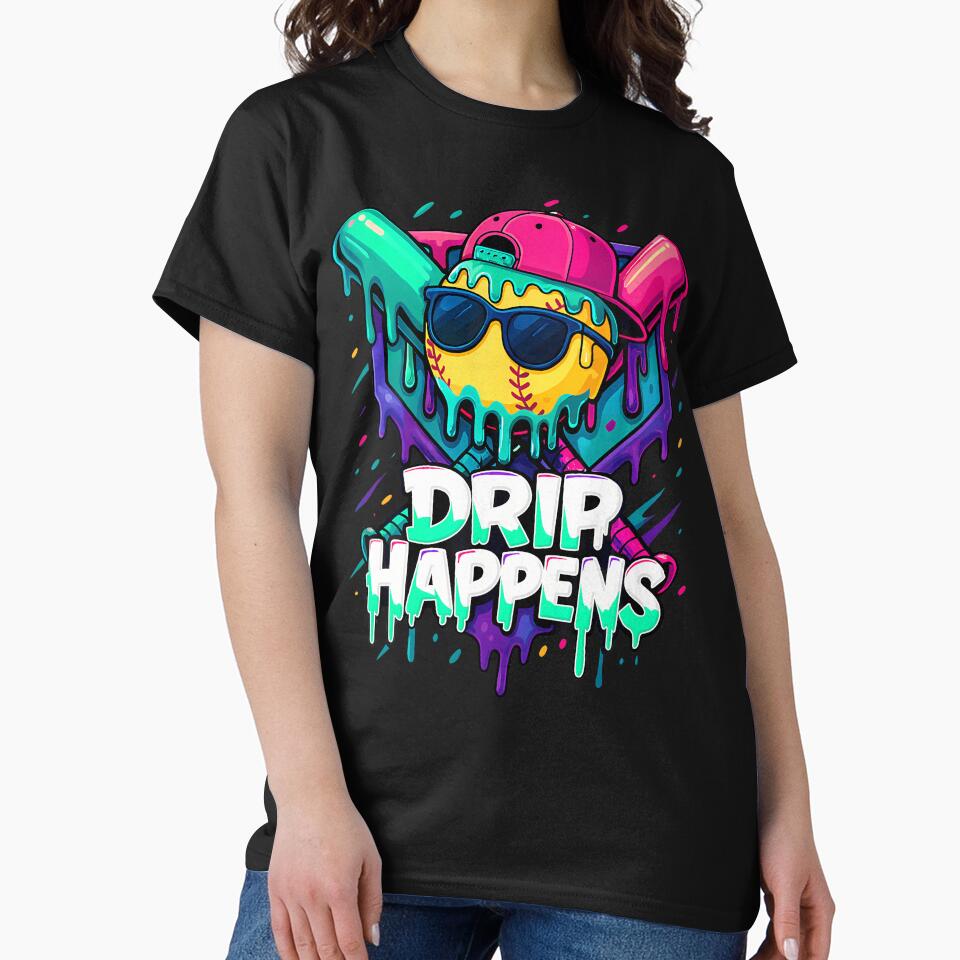 Baseball Lifestyle Apparel Youth Baseball Ice Cream Drip by MicheleDanita