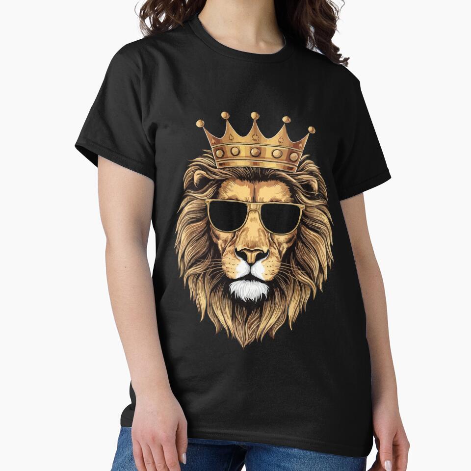 Real Cool Lion King Crown with Sunglasses for Lion Crown Lover - by PurpleLoveStore