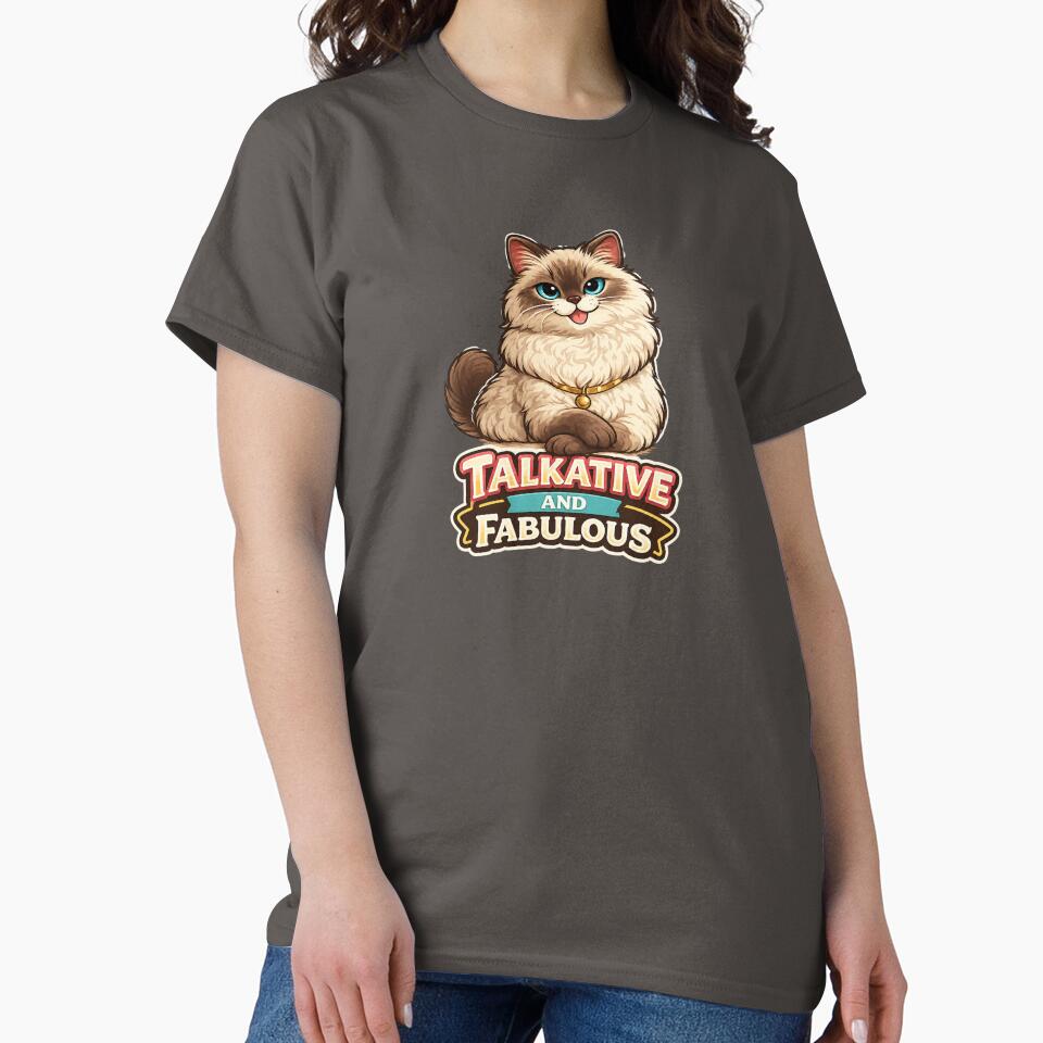 Talkative and Fabulous – Funny Cat Lover Design by EastEndTownie