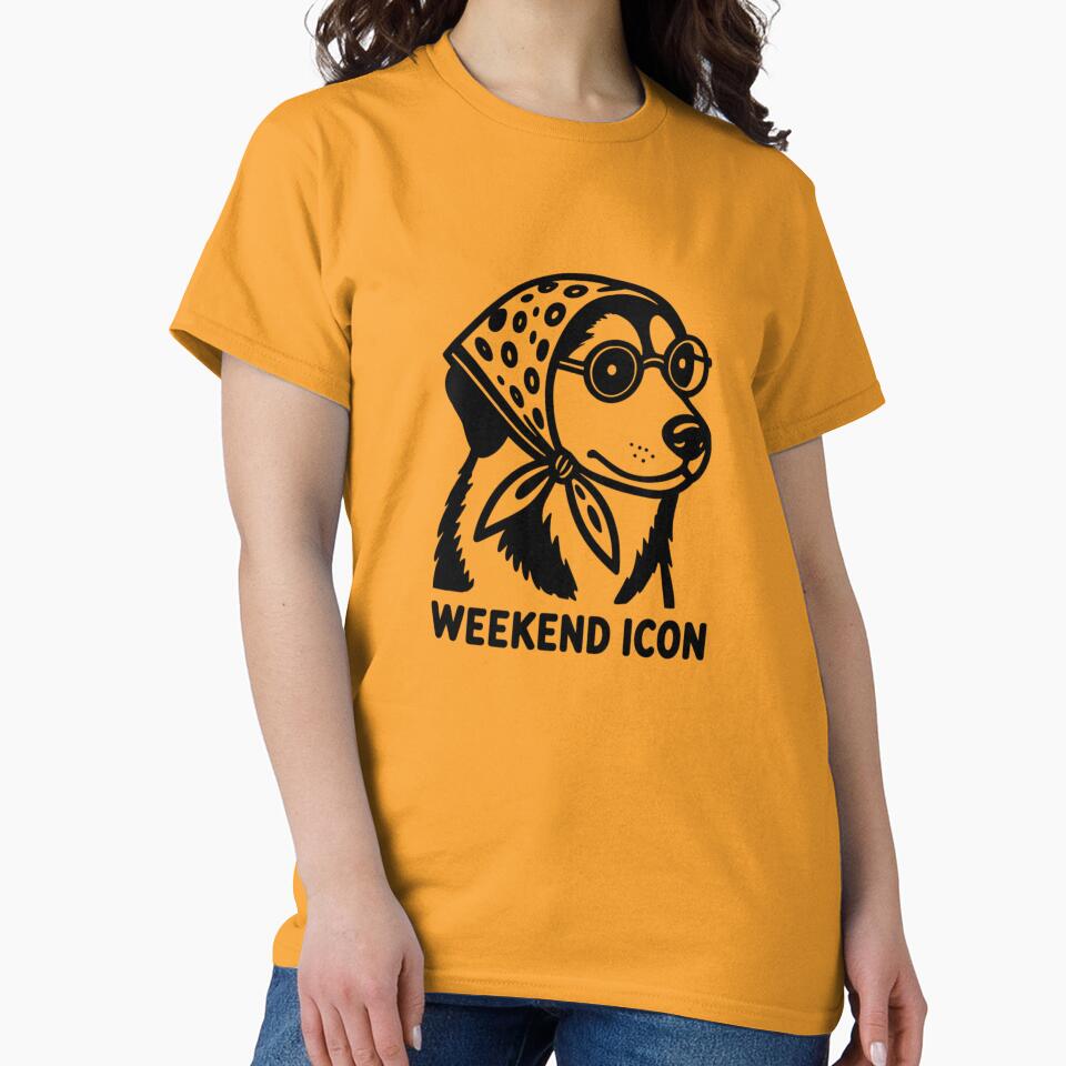 Weekend Icon Retro Dog Babushka by HBDStudio