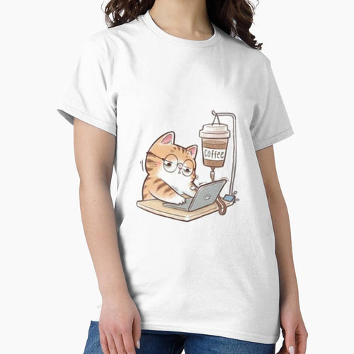 a caffeinated cat on a mission, cat, coffee, work by Atexqy-Artistry
