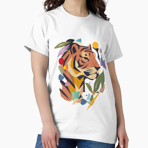 Abstract tiger in artistic style by Kisho