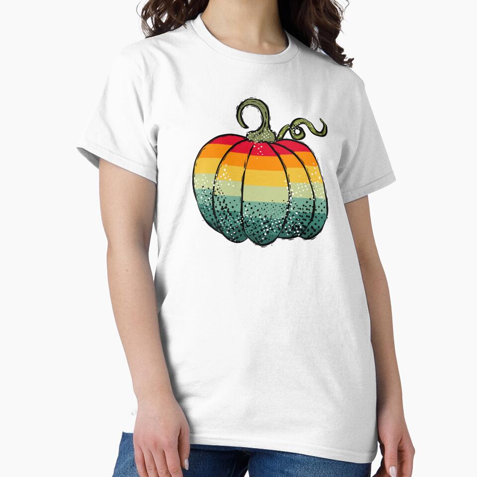 Cute Retro Fall Autumn Pumpkin Graphic by PlusAdore