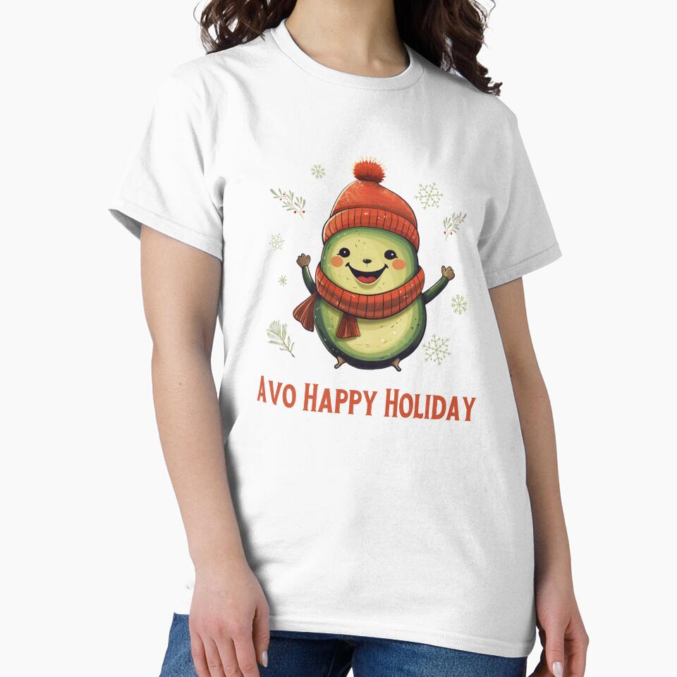 Avocado Holiday Greetings: Avo Happy Holiday by minjagoods