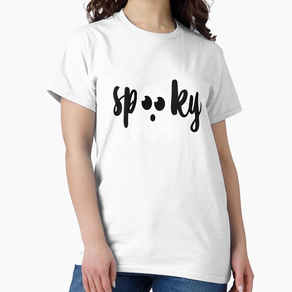 Spooky with Ghost - Halloween Design by ClaudiaGrosso
