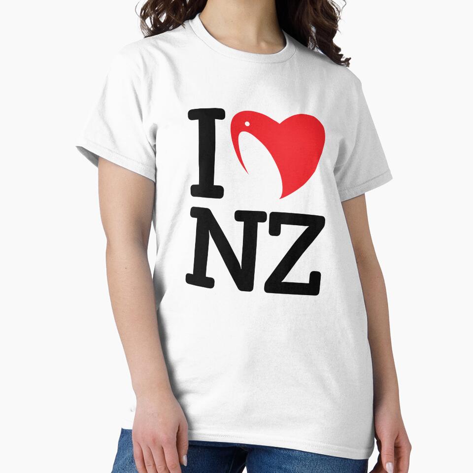 I Love NZ Proud Kiwi New Zealand Travel Souvenir Design by D4monart