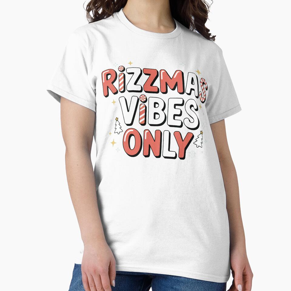 Rizzmas Vibes Only, funny Gen Z and gen Alpha Christmas by NoetherSym