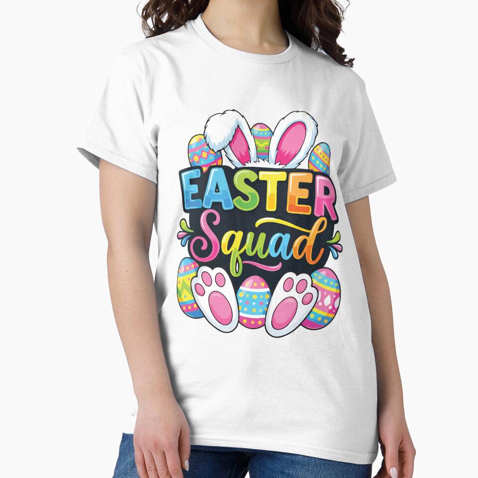 Easter Squad Funny Family Matching Easter Bunny Design by kiralynstration