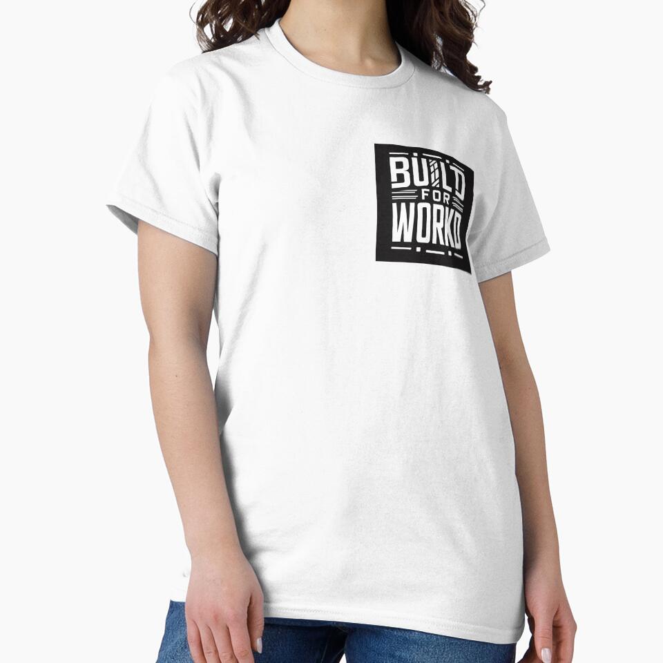 Built for Hard Work – Industrial Workwear Typography Design by BigBartDesigns