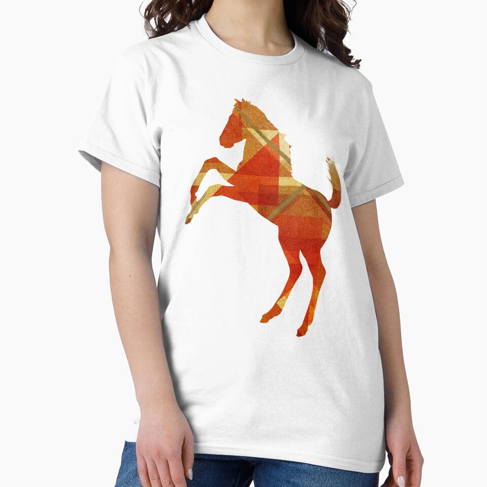 Mustang Horse Scandinavian Geometric Shapes by SoccaTamam