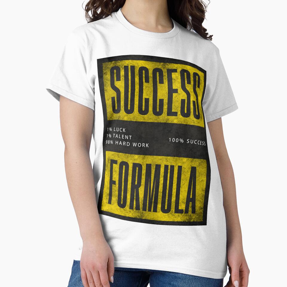 Success Formula Hard Work Talent Luck by SuccessHunters