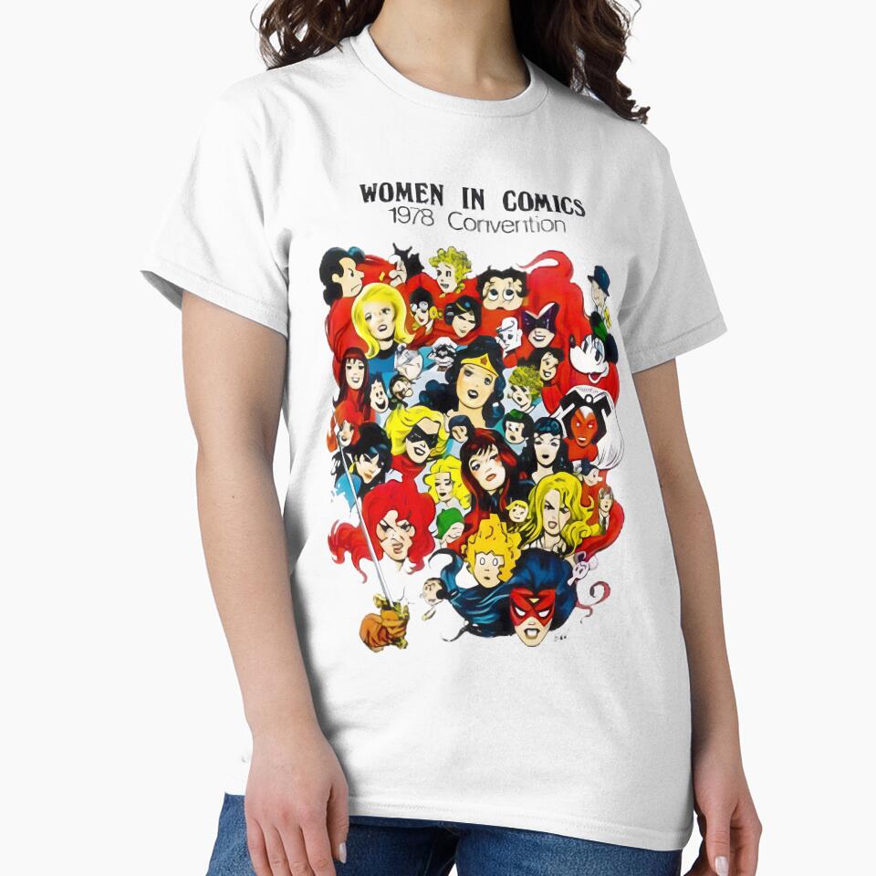 Women In Comics Convention Tshirt by metaphoredesign
