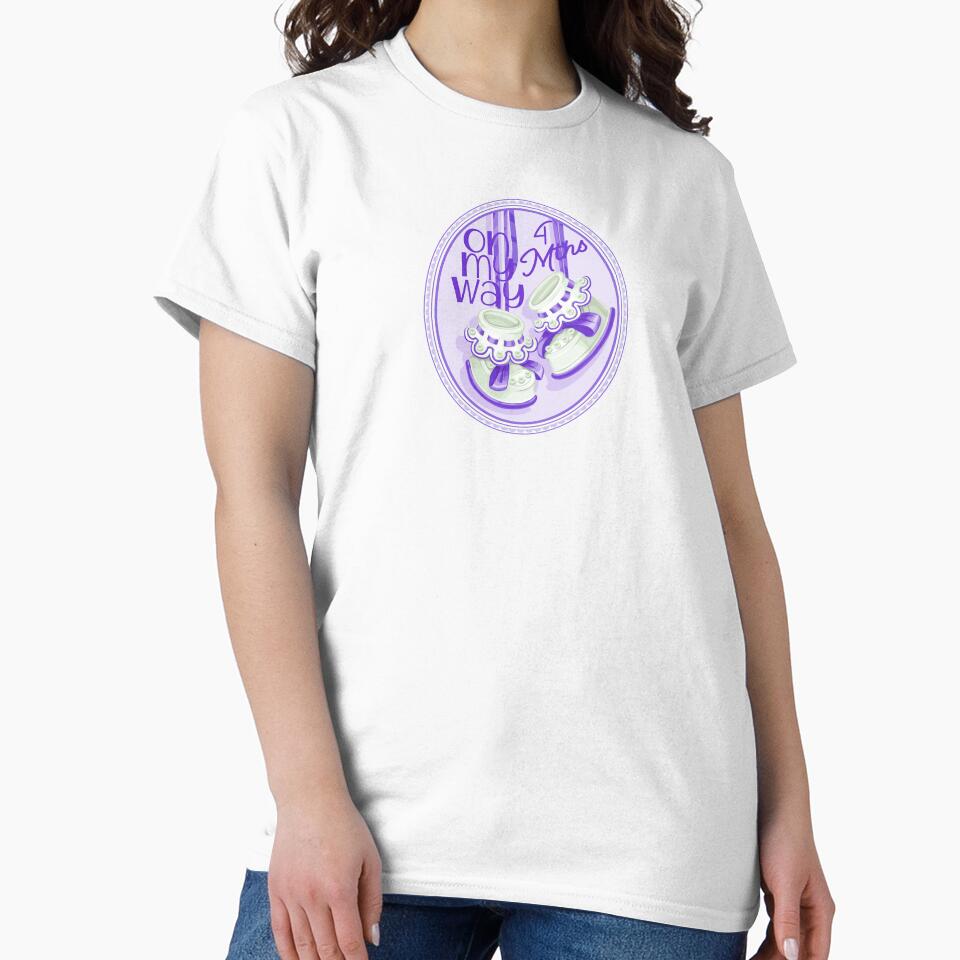 “On My Way - 4 Mths” Purple (Incl. Maternity & Baby Wear) by PawsitiveMum