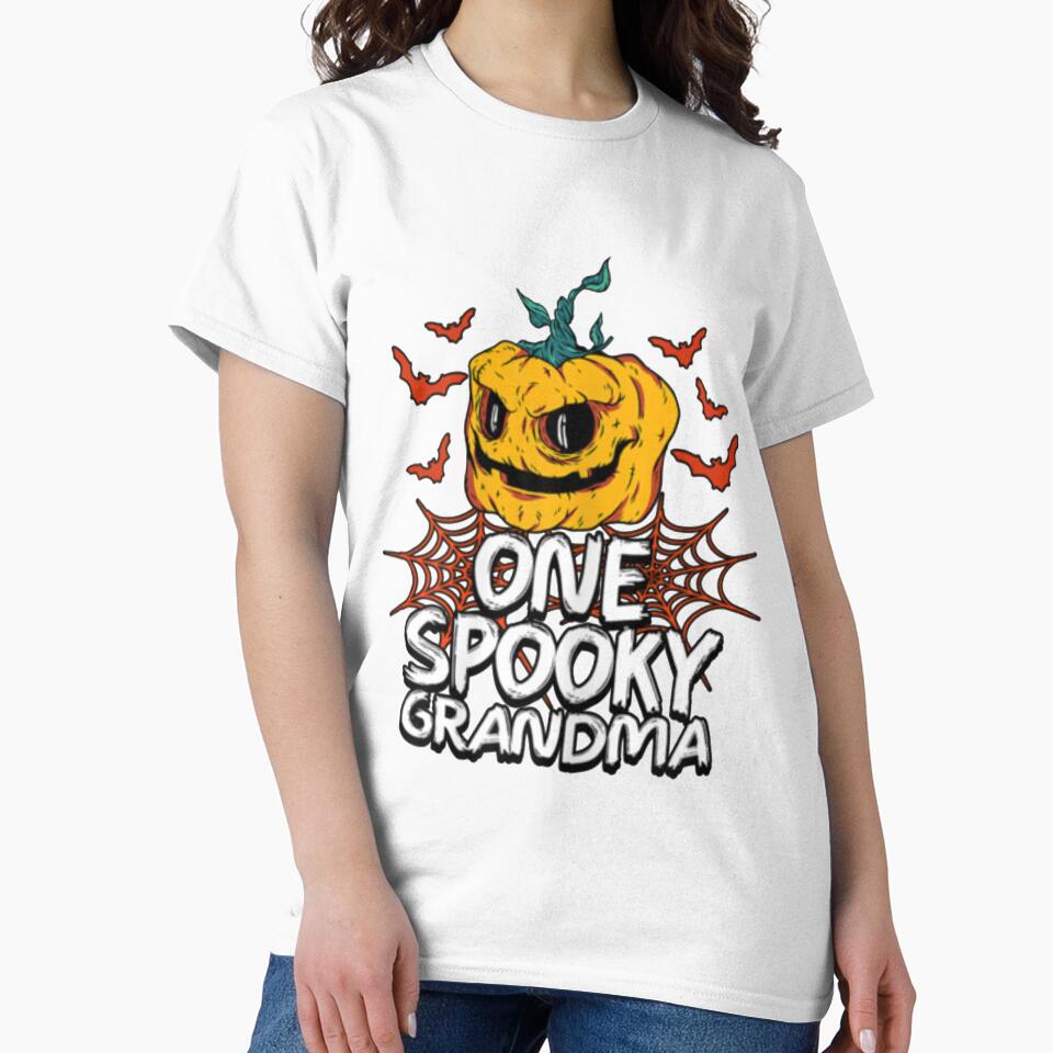 One Spooky Grandma Halloween Holiday Scary Pumpkin by ElcapitanoShop