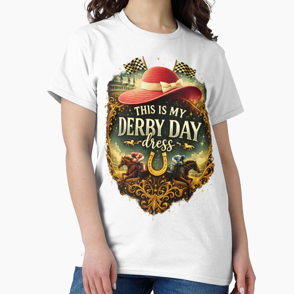 This Is My Derby Day Dress Hat – Pastel Horse Racing Spring Shirt & Sticker Design by Youpiworld