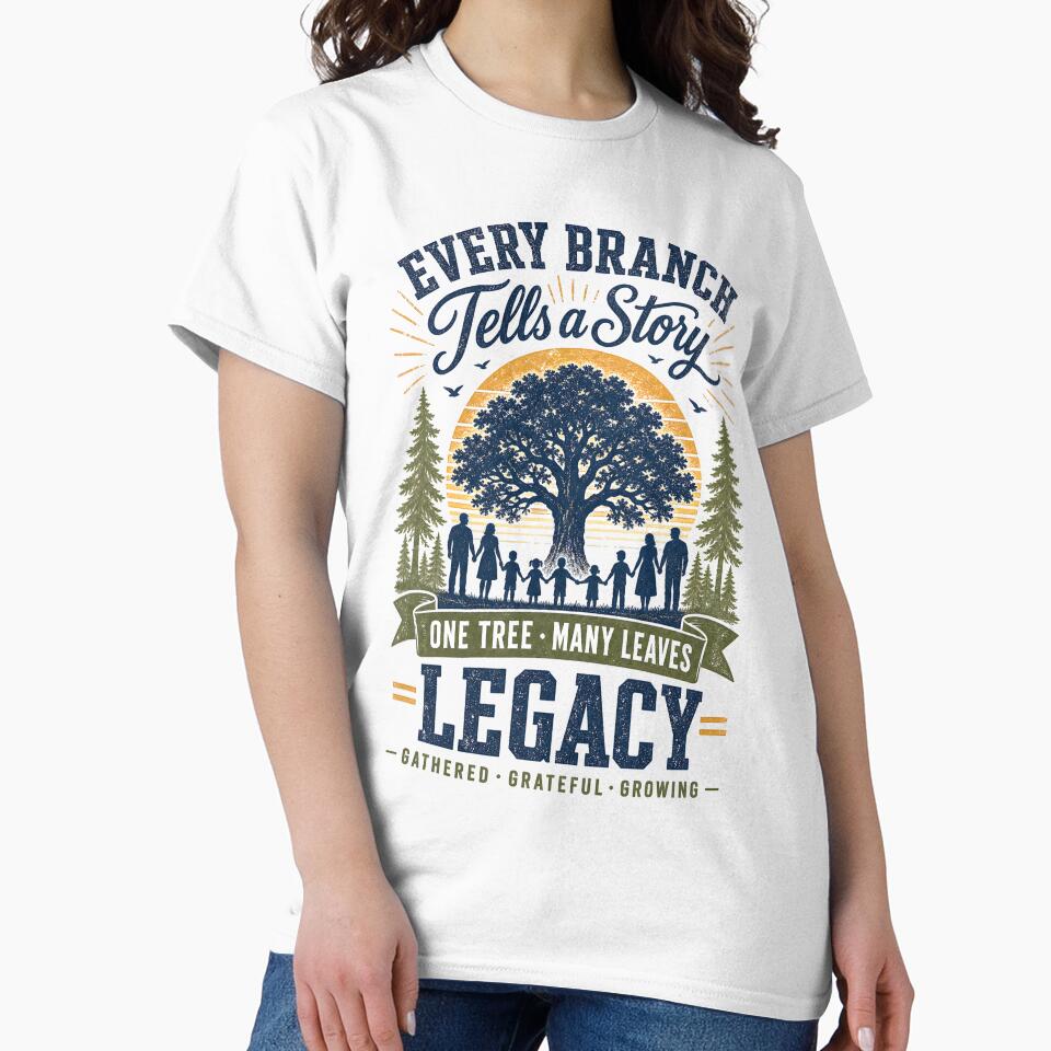 Every Branch Tells a Story Family Legacy Tree Vintage Design by LinaDesign Store
