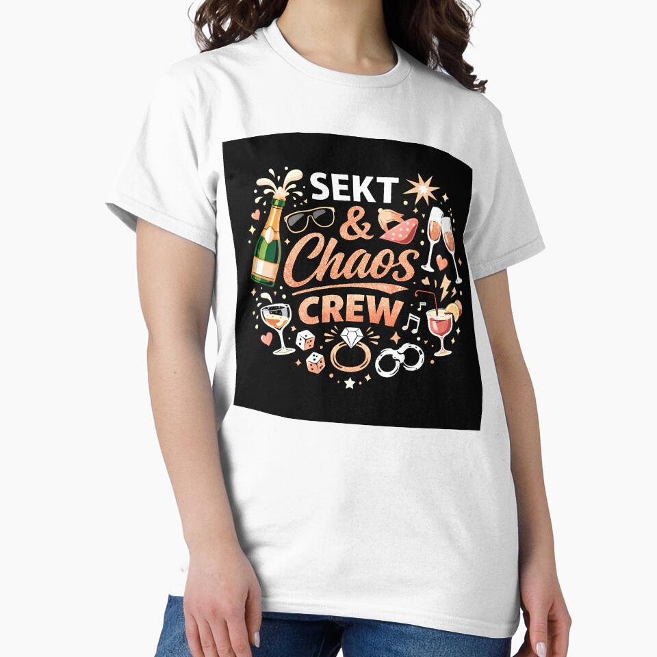 Champagne and Chaos Crew - Bachelor Party Design by PicParadiz