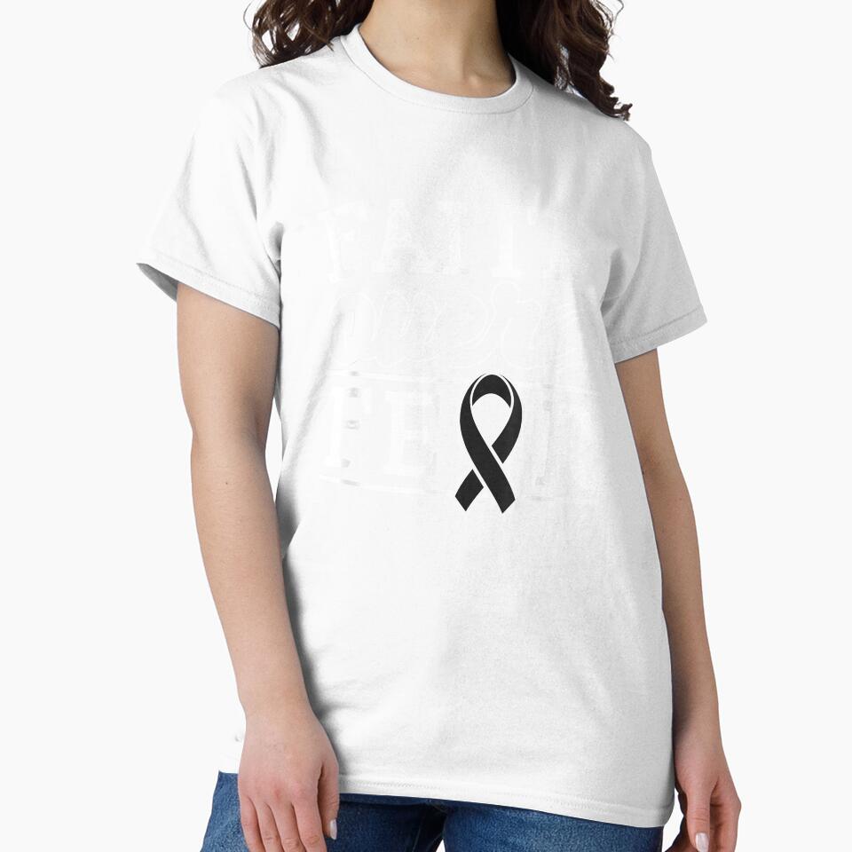 Melanoma Awareness Shirt Faith Ribbon Gift by ninapfvu