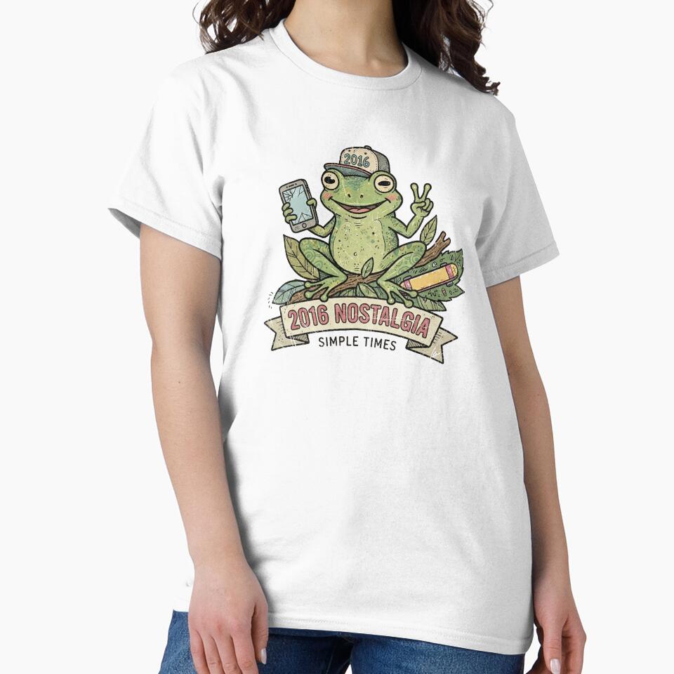 2016 Nostalgia Simple Times Y2K Funny Frog by Yellowriversss