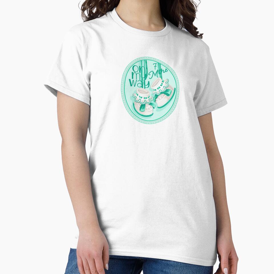 “On My Way - 7 Mths” Baby Green (Incl. Maternity & Baby Wear) by PawsitiveMum