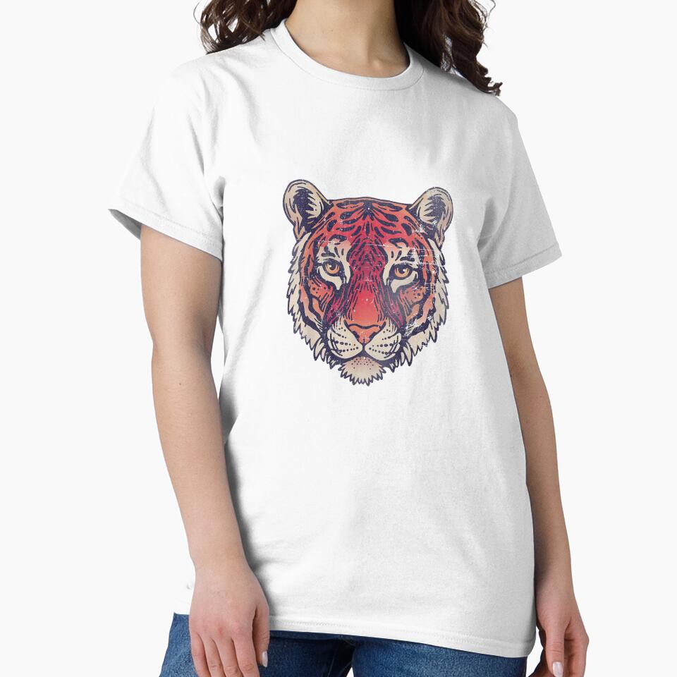 Tiger Tshirt, Tiger Lover Shirt, Vintage Tiger Tee, Tiger by nedrae