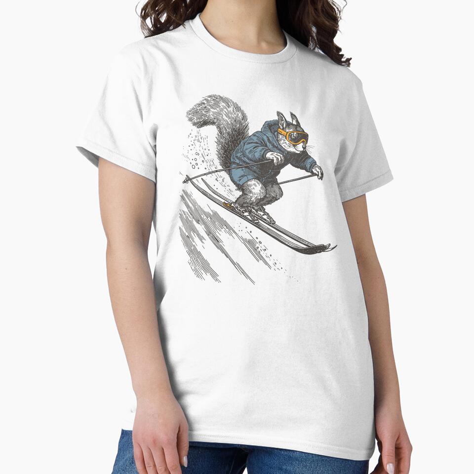 Skiing Squirrel by JessArty ⭐⭐⭐⭐⭐