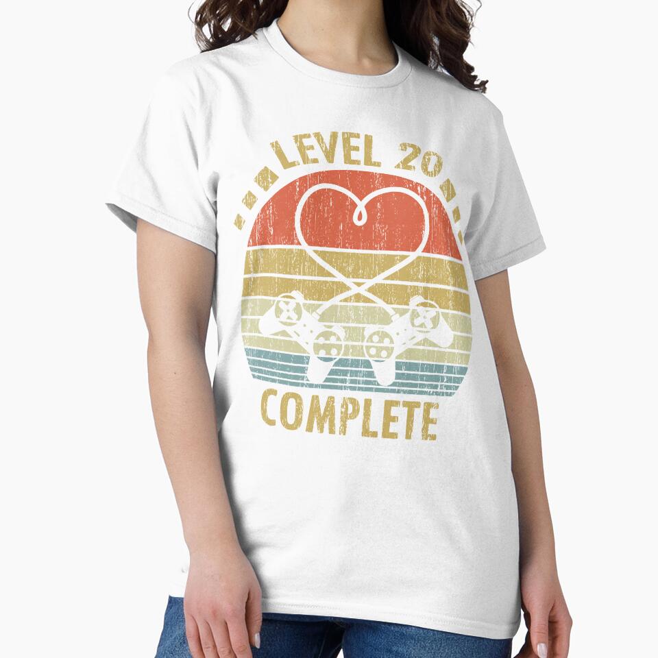 Level 20 Complete - 20th Wedding Anniversary Gift Video Gamer by nana1099