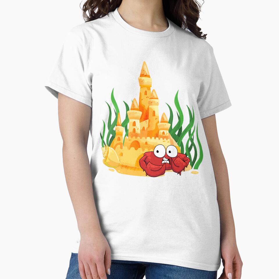 Crab, Sandcastle, Seaweed and Seashell by RockBeeDesigns