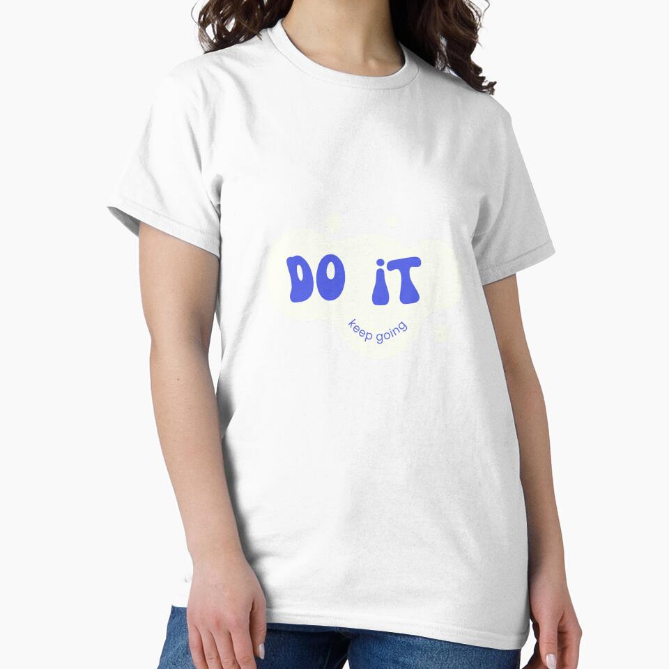 Do It Keep Going Groovy Retro Motivational Quote by SajolCanva