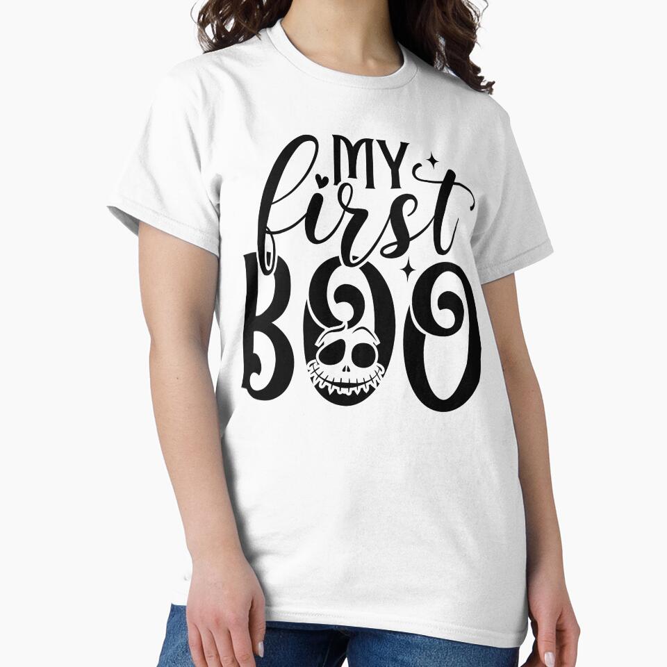 My First Boo - Cute Baby Ghost Festive Spooky Halloween Spirit Gift by FuzionRaptor