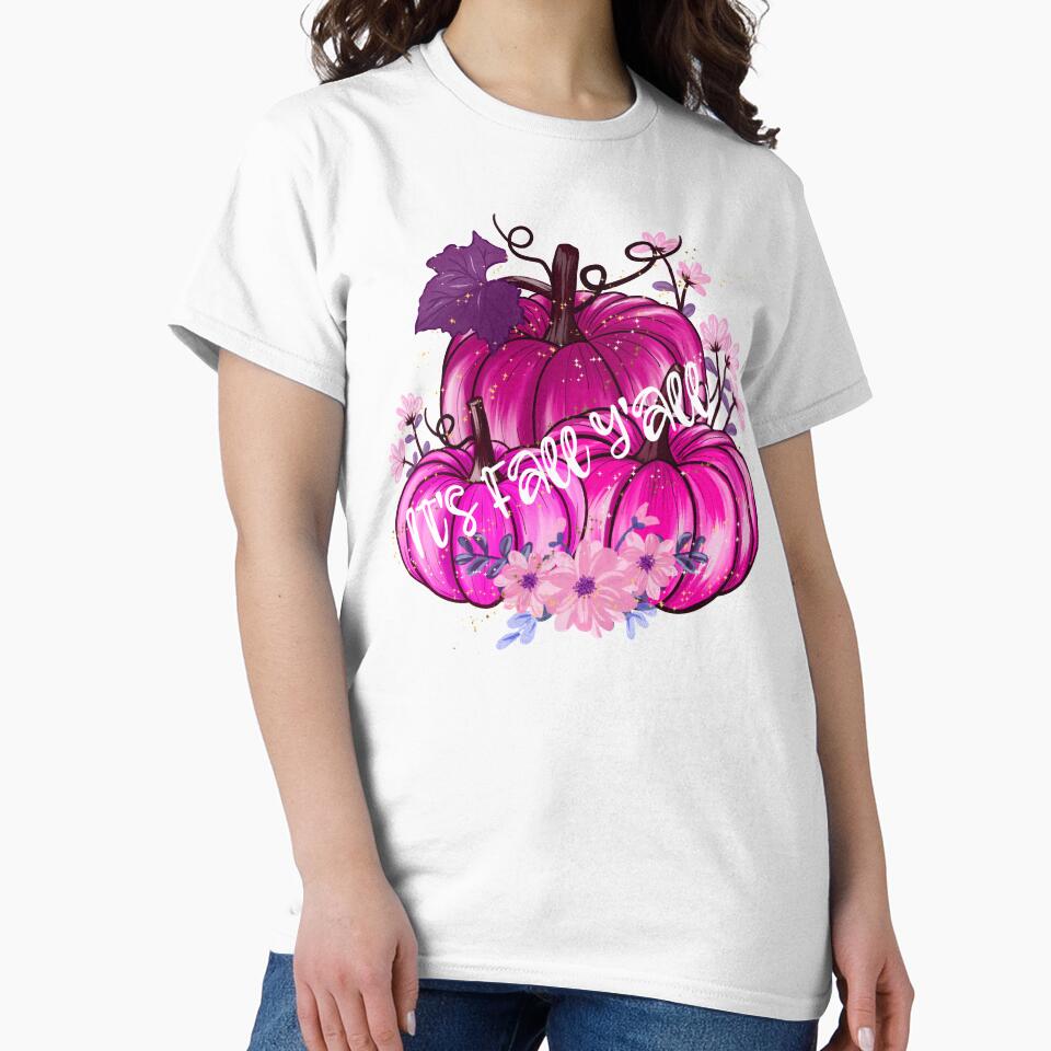 It's fall y'all pink pumpkin by Mariya Krashkova