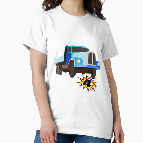 4 Years Old Birthday Design Truck GifDesign by drwigglebutts