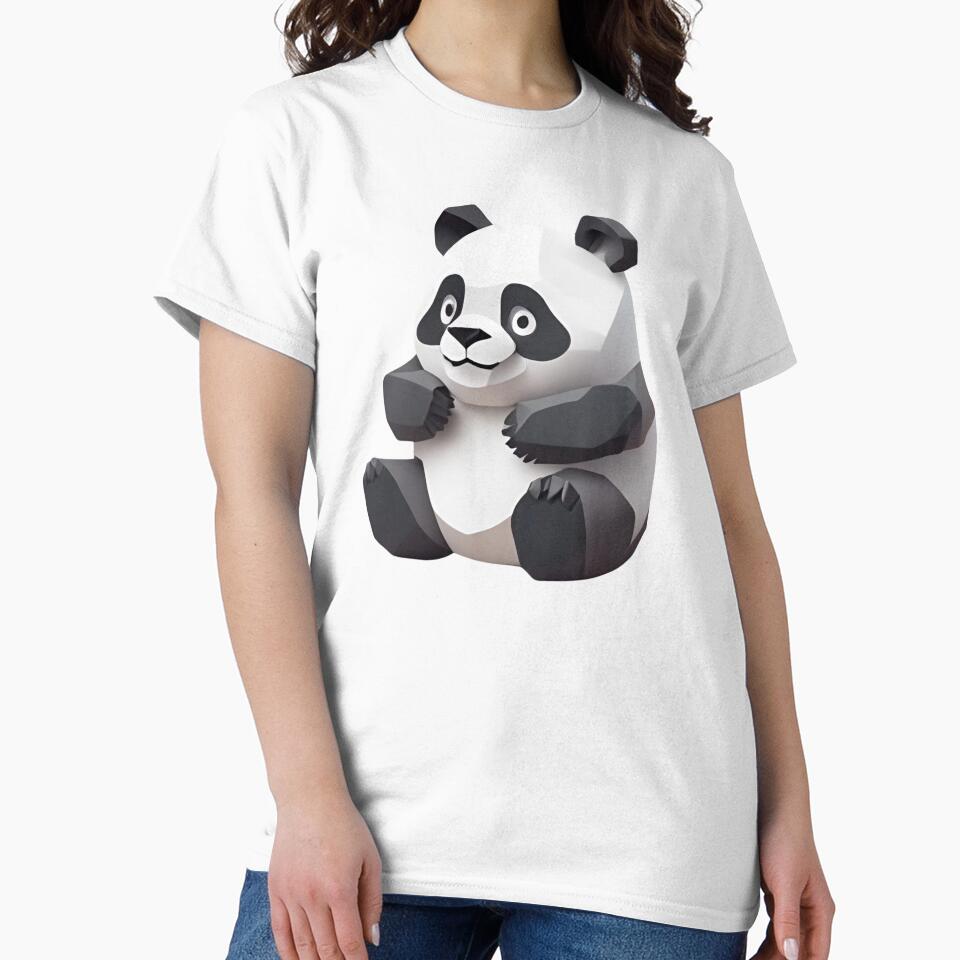 Cute Geometric Panda Art by pUNKnown