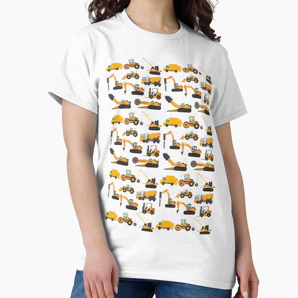 Different types of construction trucks and excavators by HelloFromAja