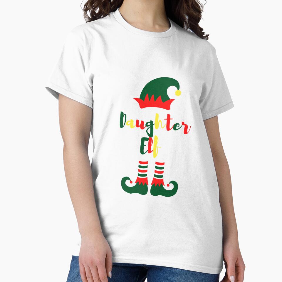 Daughter Elf, Funny Christmas matching family group, Willow Days by avit1
