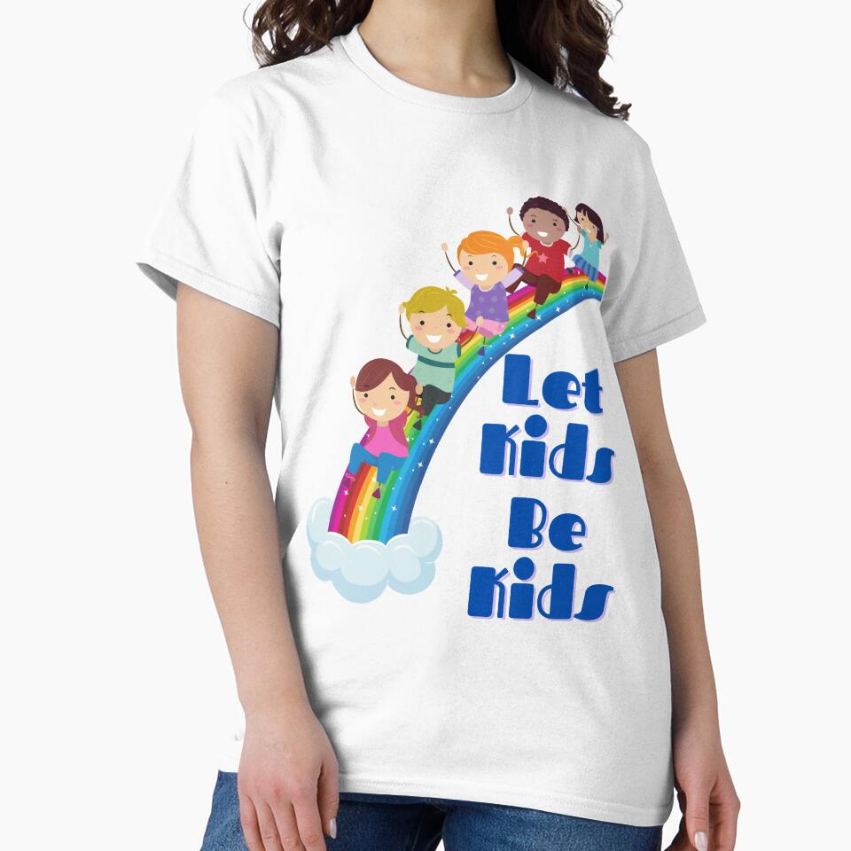 Let Kids Be Kids Rainbow Slide by stickers-custom