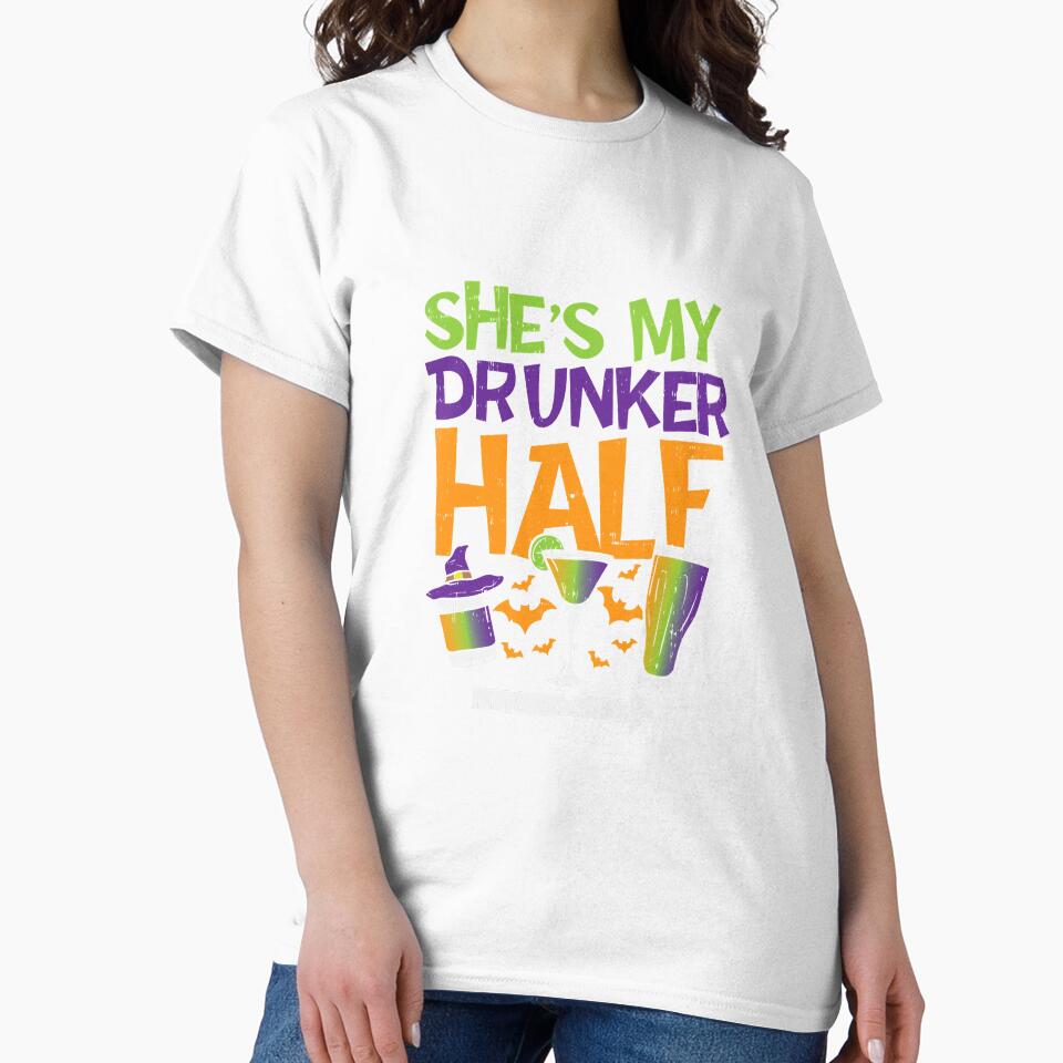 Shes My Drunker Half Halloween by BundlerVq