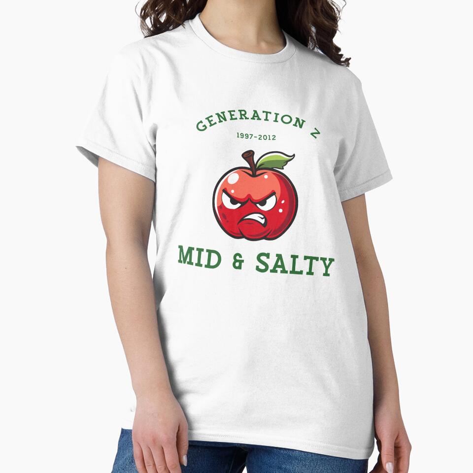The Gen Z Mood Tee | Mid & Salty Edition by EquanimiTee