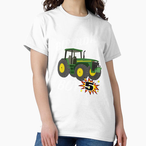 5 Years Old Birthday Design Green Tractor GifDesign by drwigglebutts
