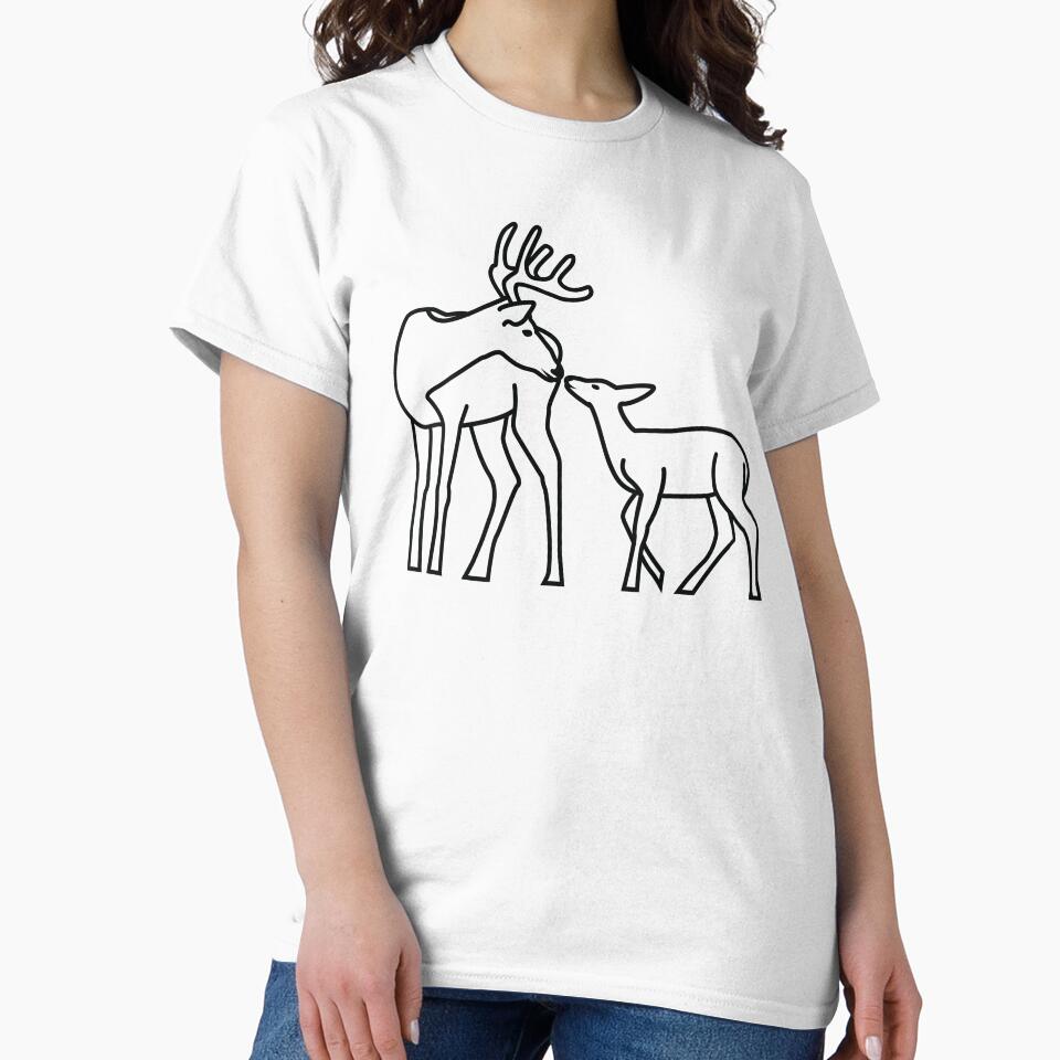 Deer family - lineart by Idyllio