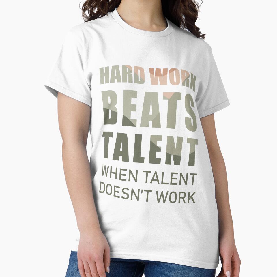 Hard work beats talent when talent doesn't work - Motivational quotes - Inspirational by Alice-Elgawi