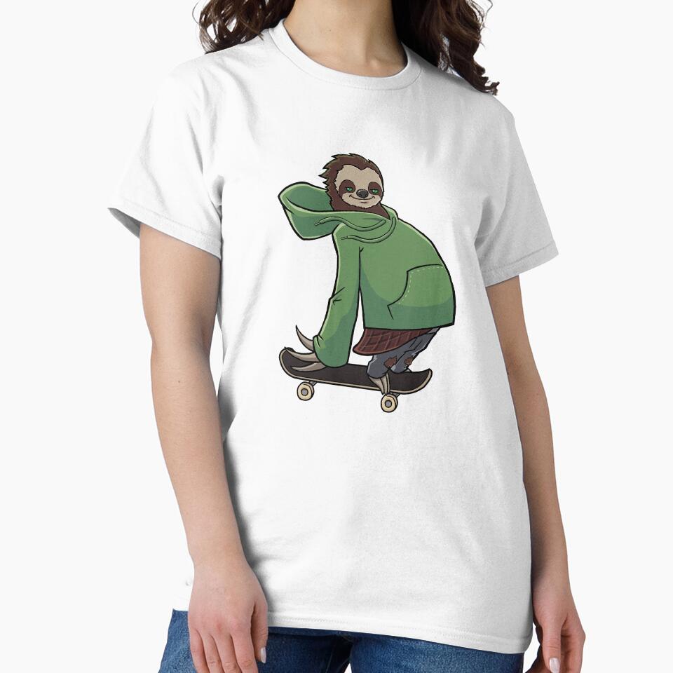 Sloth on a Skateboard by jonmlam
