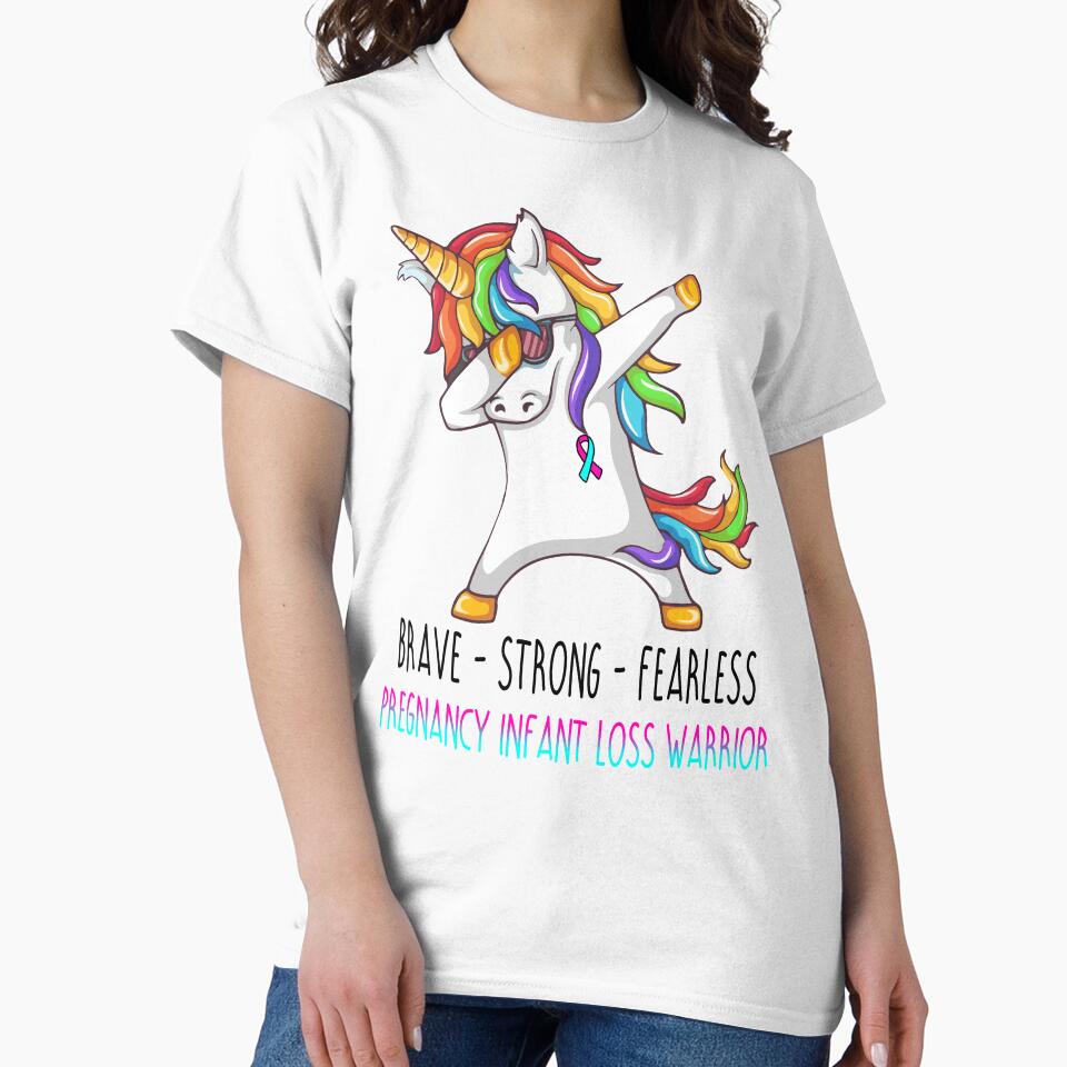 Pregnancy Infant Loss Warrior Brave Strong Fearless by deputylove