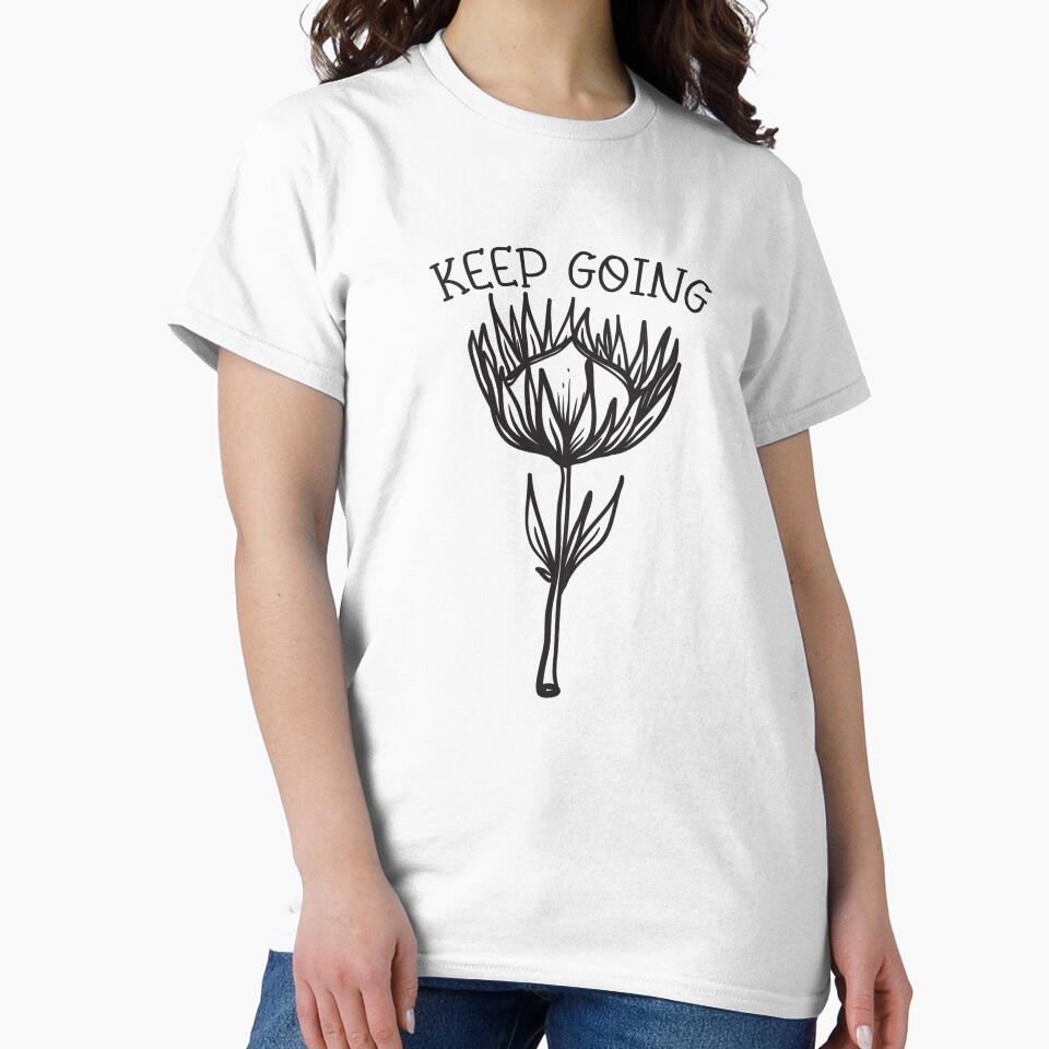 Keep going quote with flower by afonso-arts